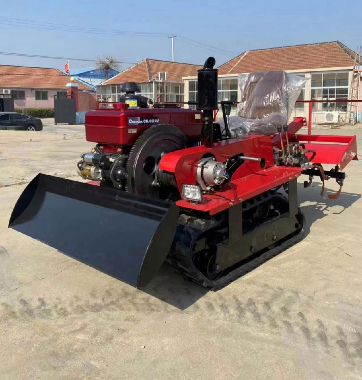 Diesel crawler rotary tiller,  - đánh giá và giá Farming Agriculture Tools