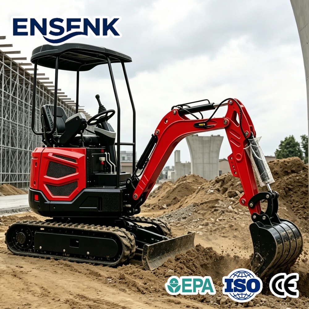 Diesel Mini Excavator 1.7Ton W - đánh giá và giá Farming Agriculture Tools